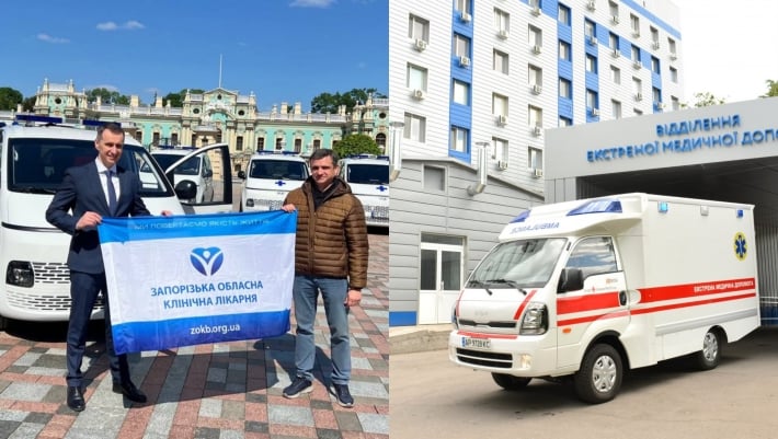 Запорожская областная клиническая больница получила автомобиль от международных партнеров
