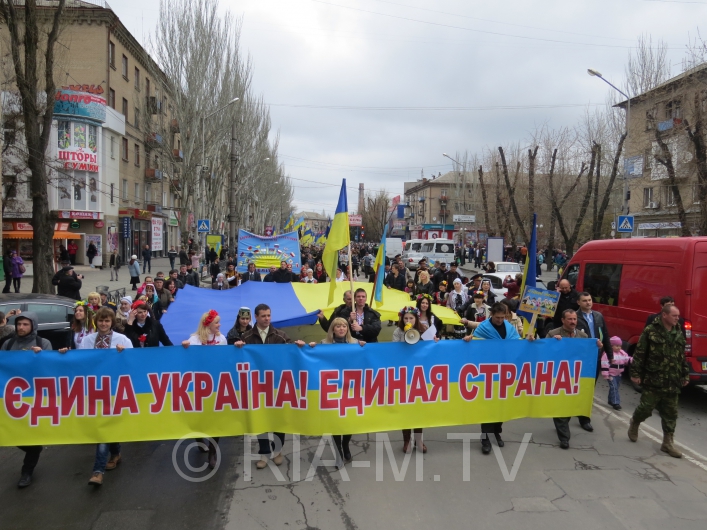 Марш мира в Мелитополе