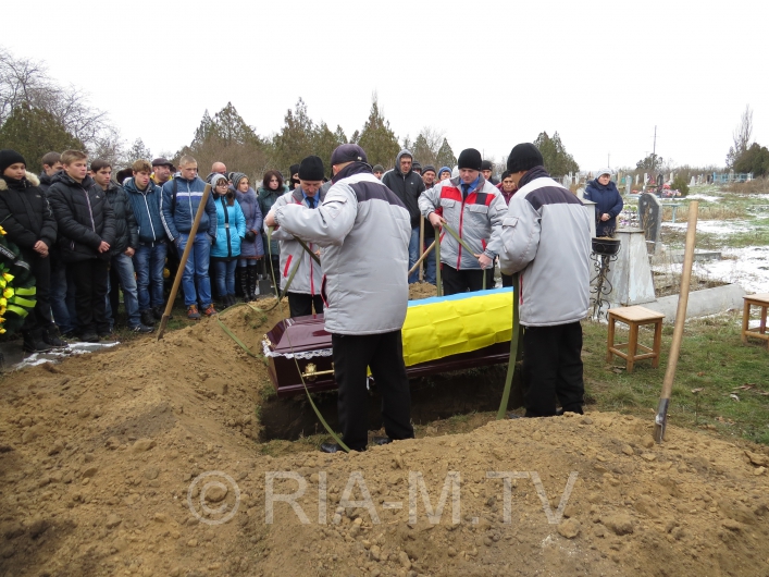 Похороны бойца Юрия Демидова