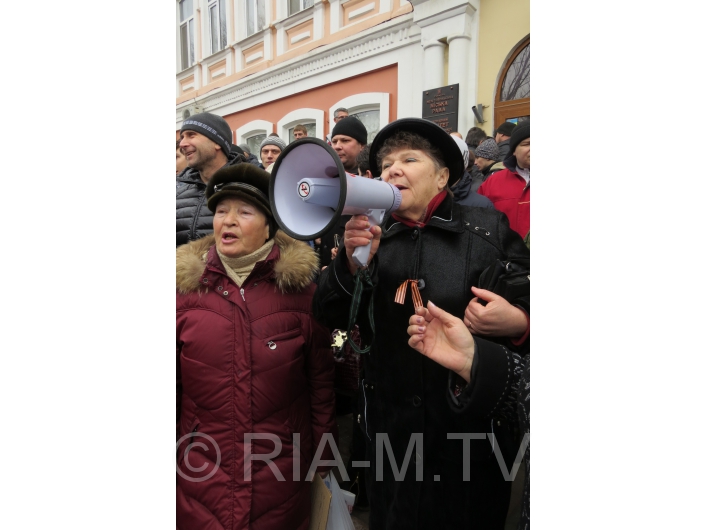 Русский марш в Мелитополе 1 марта