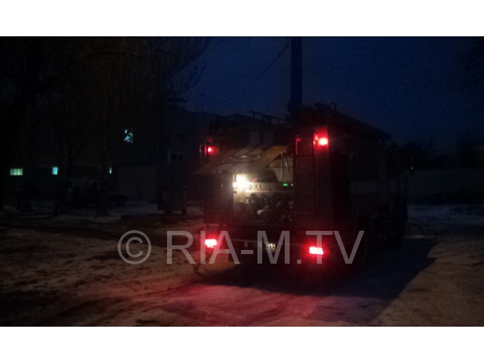 Пожар в городе Мелитополь