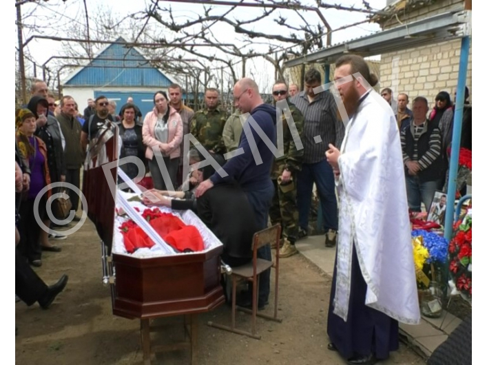 Похороны бойца 17 апреля