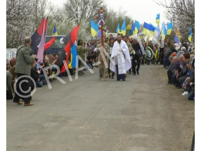 Похороны бойца 17 апреля