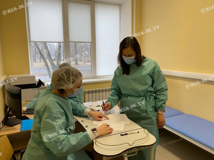 Вакцинация в больнице Мелитополя