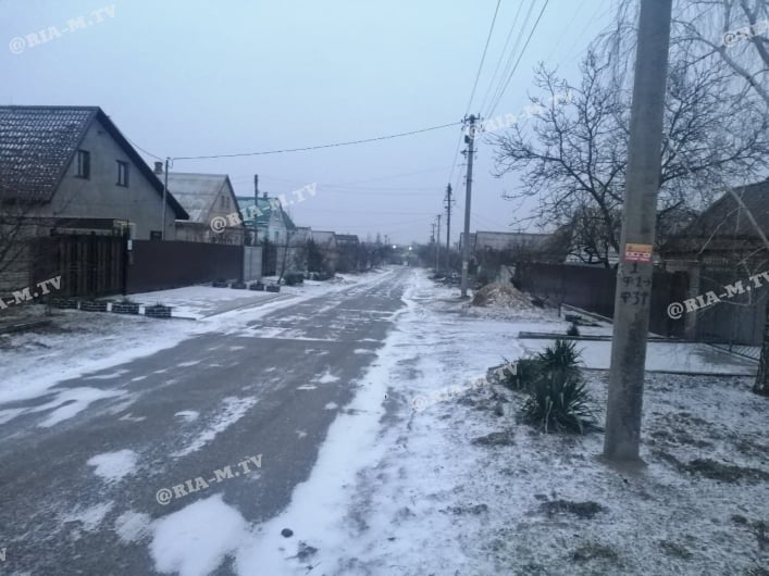 Снегопад в Мелитополе