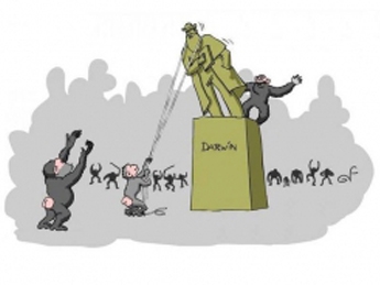 Блоги. Обезьяны разрушили памятник Дарвину