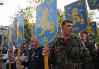 Во Львове состоялся марш в честь дивизии СС "Галичина"