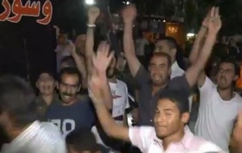 Сирийцы празднуют победу Асада на президентских выборах (видео)