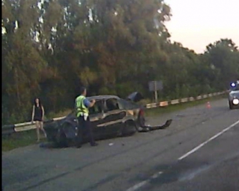 На Запорожской трассе произошла жуткая авария (видео)