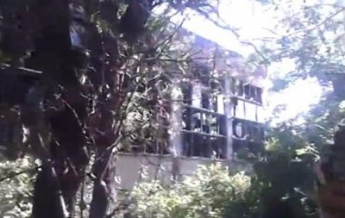 В Донецке снаряды попали на территорию шахты (видео)
