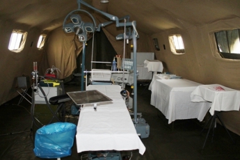 В госпиталь под Бердянском ежедневно доставляют раненых из зоны АТО