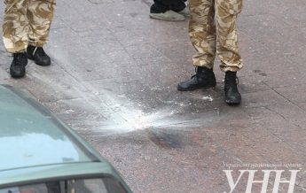 В МВД рассказали о взрыве возле Украинского дома в Киеве (видео)