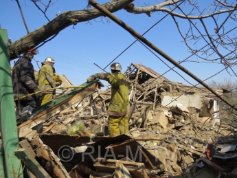Первые фото с места взрыва в Мелитополе