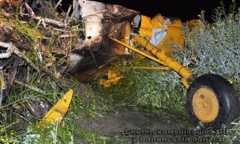 В Волынской обл. разбился самолет "Шмель", пилот погиб