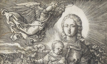 На блошином рынке во Франции нашли гравюру "Мадонна, коронованная ангелами" 500-летней давности