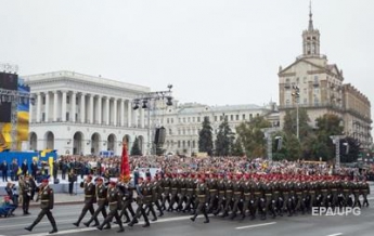 В военном параде мелитопольцы участия не принимали