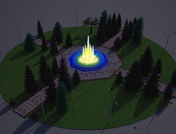 В парке появится новый фонтан. Фото, видео эскиза