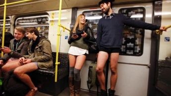 Флешмоб "В метро без штанов" провели только в 32 городах мира