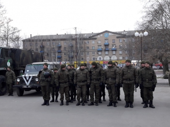 Новобранцы патрульного батальона отправились охранять город (фото)