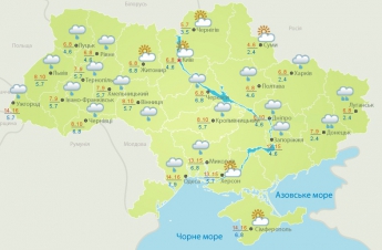 Прогноз погоды в Украине на сегодня, 30 марта (КАРТА)