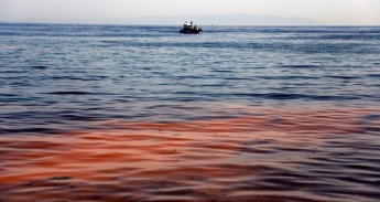 ФОТОФАКТ. В Турции море стало оранжевым