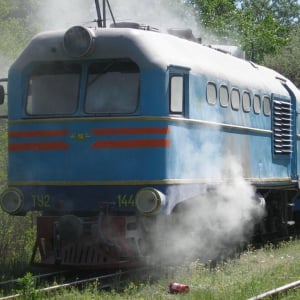В Запорожье загорелся поезд с детьми (ФОТО)