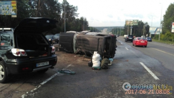 Под Киевом на Одесской трассе произошла серьезная авария с участием военных