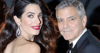 Семейство Клуни впервые появилось на публике после рождения детей (фото)