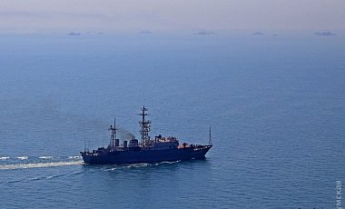 Российский корабль-разведчик следит за учениями Си Бриз-2017
