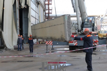 На энергоблоке Запорожской атомной станции разобрали стену