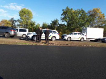 На выезде из Запорожья в аварию попали несколько новых полицейских машин – очевидцы (фото)