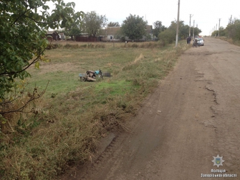 В Запорожском селе погиб мотоциклист