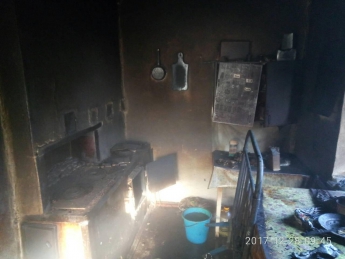 Под Мелитополем в своем доме сгорел мужчина (фото)