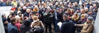 Митингующие запорожские предприниматели поехали к Буряку продолжать протест, - СТРИМ