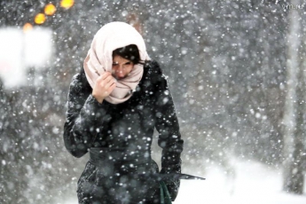 В Украину идут сильные снегопады