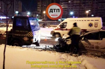 В Киеве произошло ДТП с участием полиции