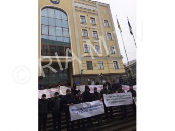 Мелитопольский "Биол" протестовал в Киеве (фото)