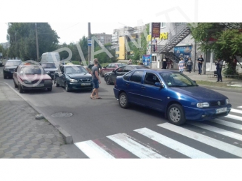 В Мелитополе произошло ДТП с участием такси (фото)