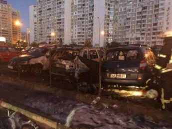 В Киеве сожгли авто помощника Мосийчука. Видео