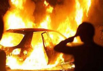 В Мелитополе гараж горел вместе с автомобилем