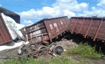 На Одесчине перевернулся грузовой поезд (Фото)