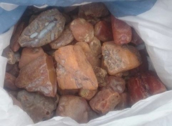 В Ровенской области СБУ изъяла более 50 кг янтаря (фото, видео)