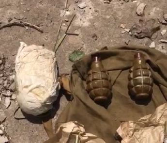 В Запорожье СБУ обнаружила тайник со взрывчаткой (видео)