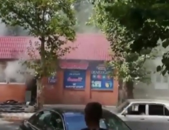 В Мелитополе горит подпольное казино (видео)