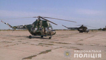 В Запорожской области правонарушителей искали с вертолета (ФОТО)
