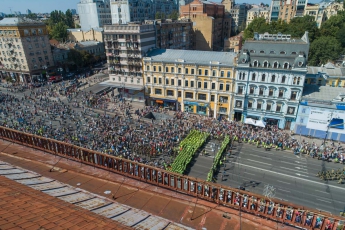 Первые фото военного парада на День Независимости в Киеве с высоты