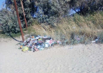 Курортники загадили пляжи в Примпосаде (фото)