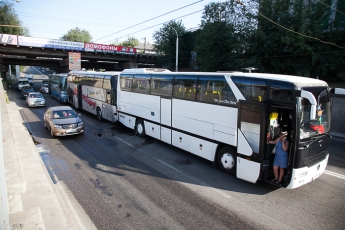 В полиции рассказали подробности ДТП, в которое попали автобусы с детьми - ФОТО