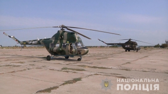 В Запорожской области при помощи вертолета полисмены выявили наркоплантации (ФОТО)