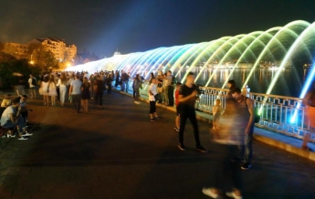В Тернополе открыли длиннейший аэрационный фонтан страны(фото)